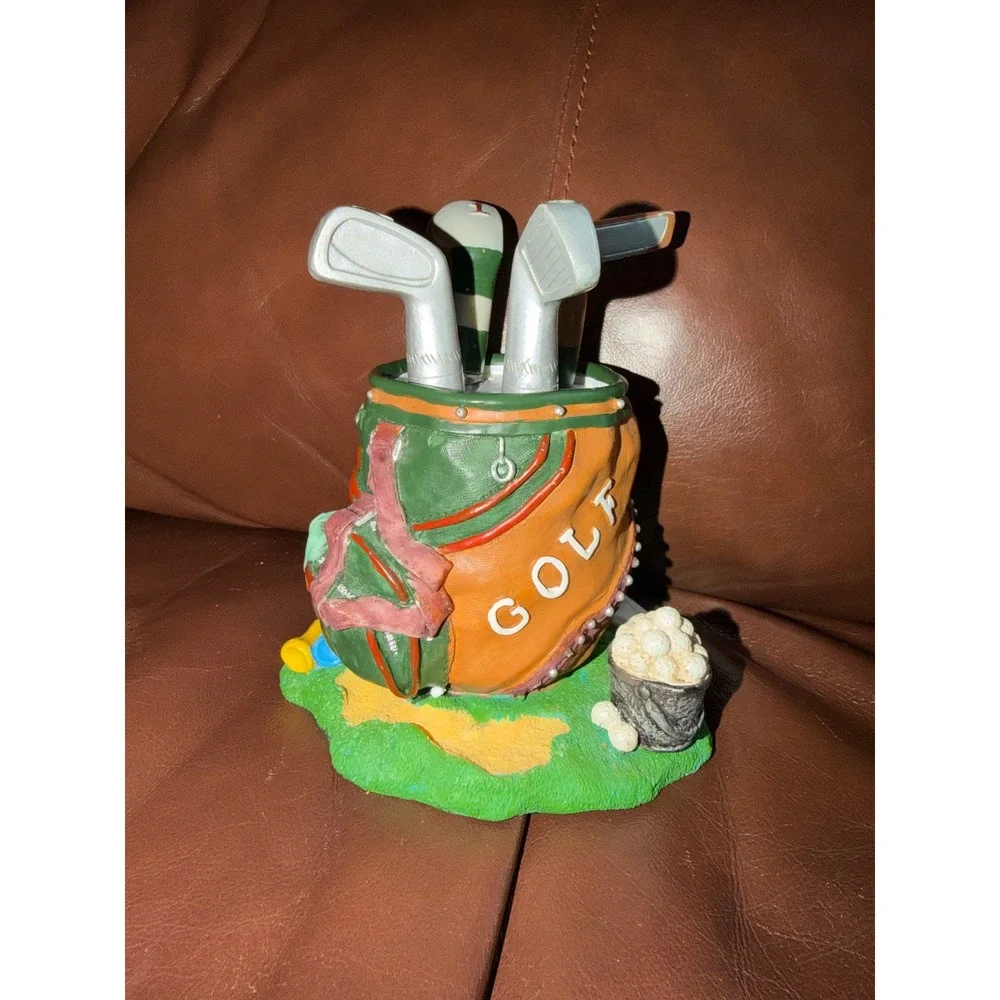 Supreme Golf Bag Cheese Spreader Set 4 Stainless Steel Golf‎ Club Knives Resin